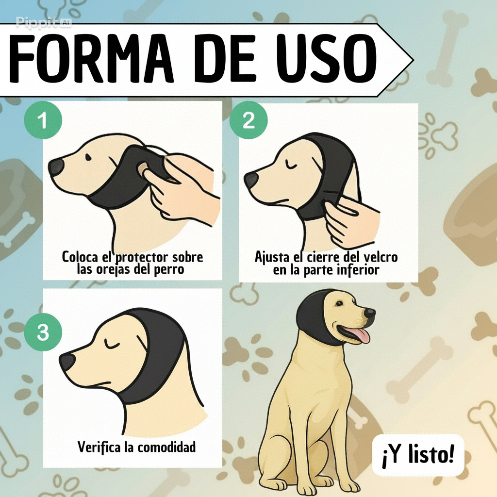 Protector Auditivo Para tu canino